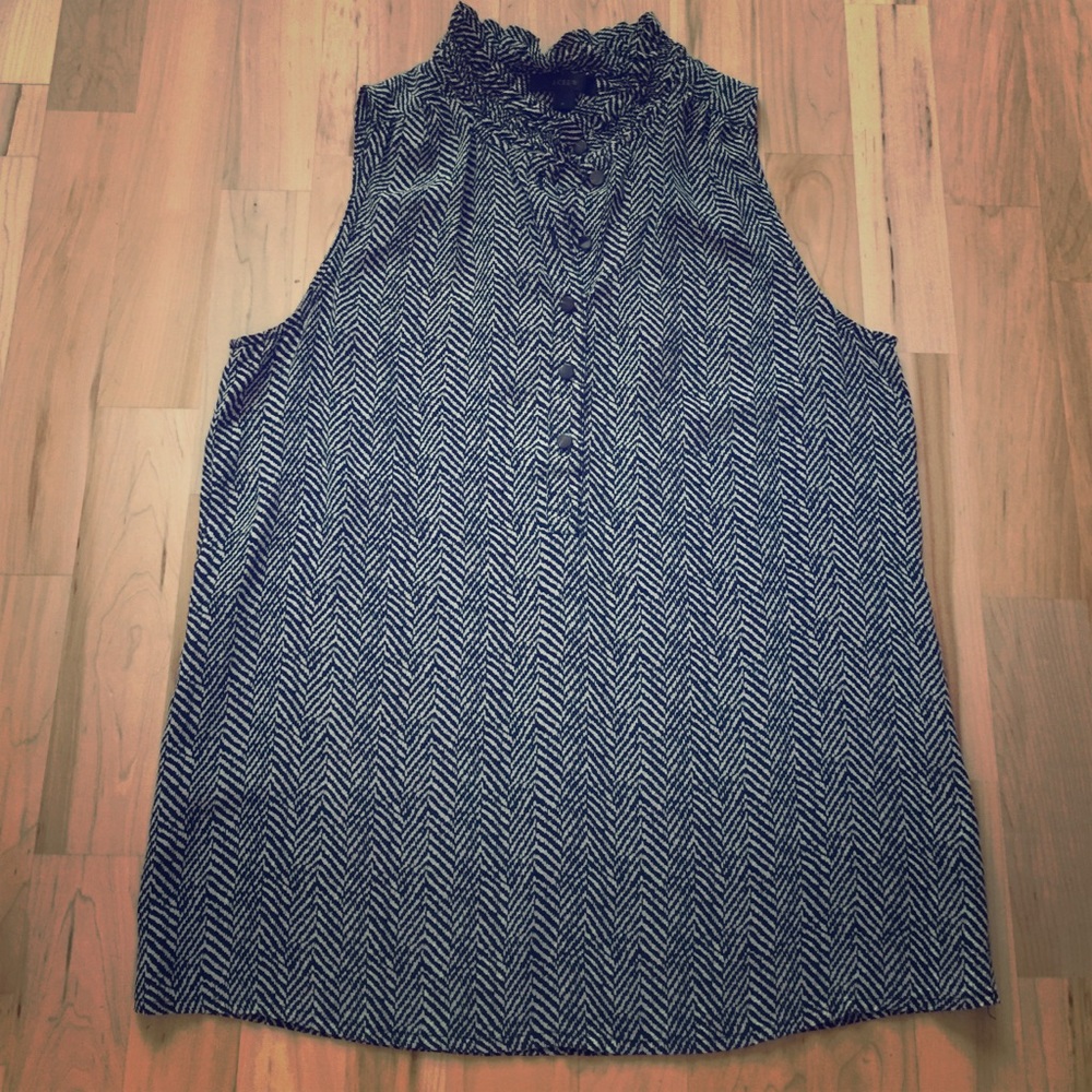 JCrew Sleeveless Silk Tp